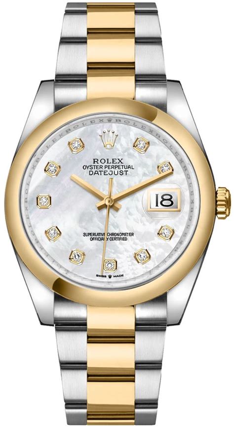 rolex datejust 36 perlmutt
